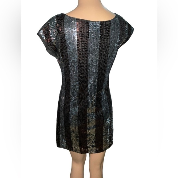 H&M Sequins Dress. Purple/Silver.Sz 6 - Picture 2 of 9